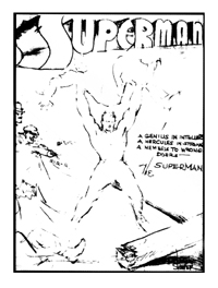 The Superman Alternate Cover Rough