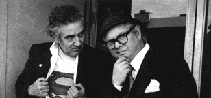 Jerry Siegel (left) and Joe Shuster (right)
